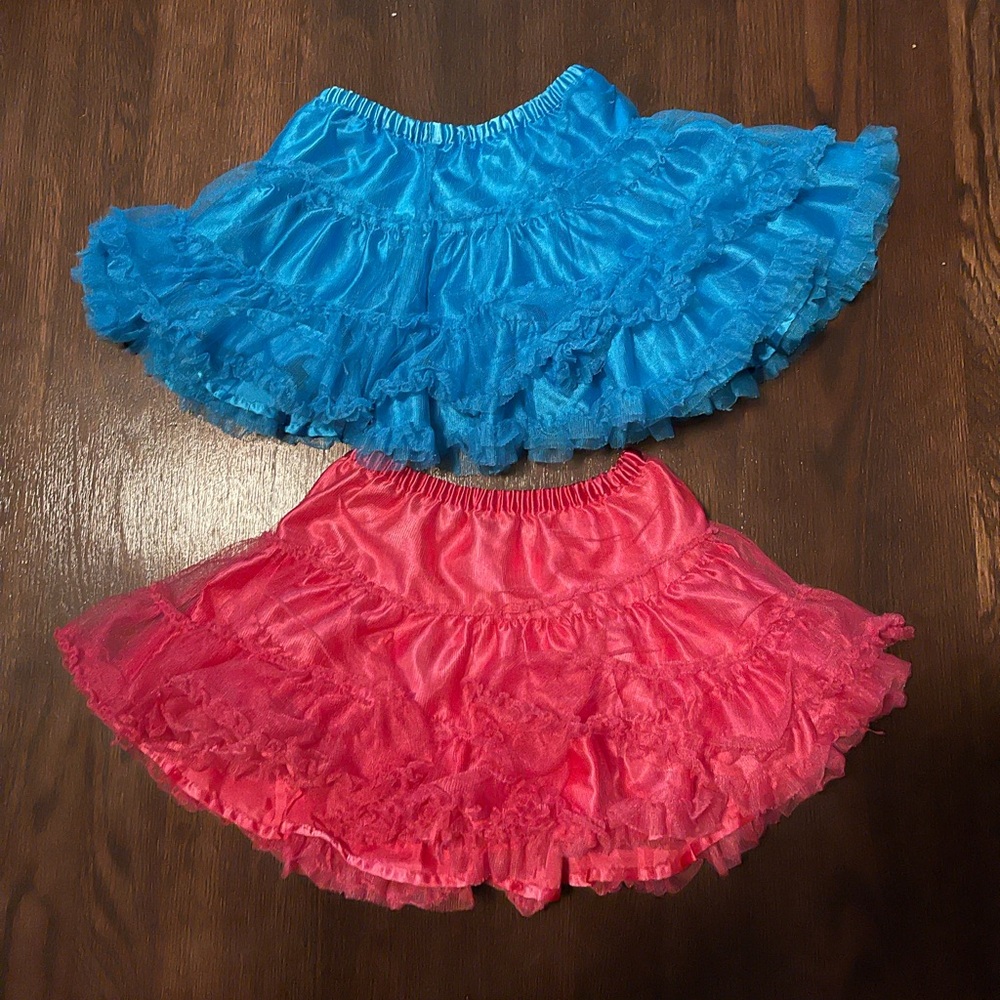 Girls Hanna Andersson crinoline skirts- lot of 2 size 90